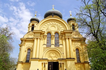 Fototapeta na wymiar Orthodox church of st. Mary Magdalene in Warsaw, Poland