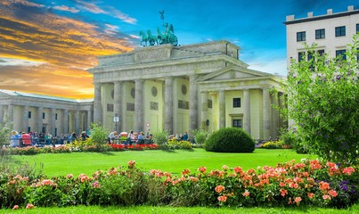 Porte de Brandebourg à Berlin, Allemagne © Alexi Tauzin