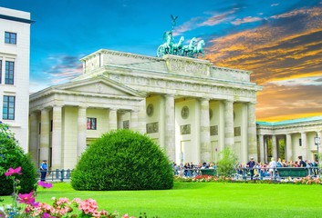 Porte de Brandebourg à Berlin, Allemagne © Alexi Tauzin