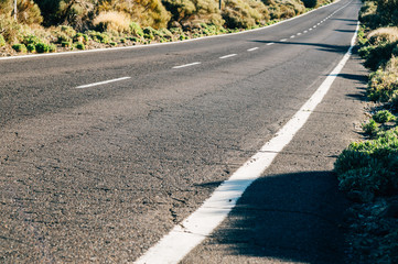 Desert road, diminishing perspective