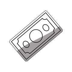 Billets of money icon vector illustration graphic design