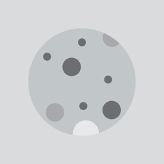 moon color icon. Times of Day. full moon