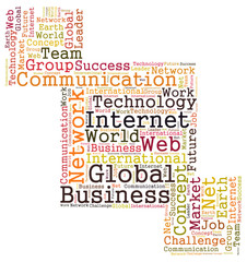 Fototapeta premium Global Business word cloud