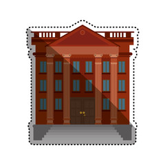 Bank building symbol icon vector illustration graphic design
