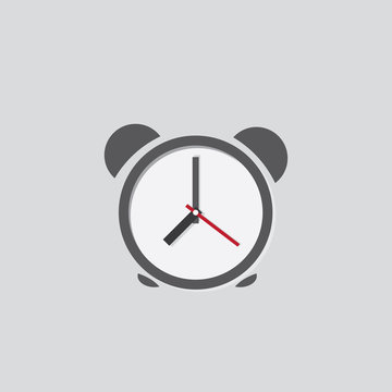 alarm clock icon. style flat design