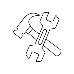 Construction tools symbol
