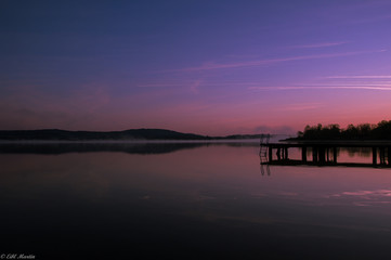 Blaue Stunde am Wallersee 