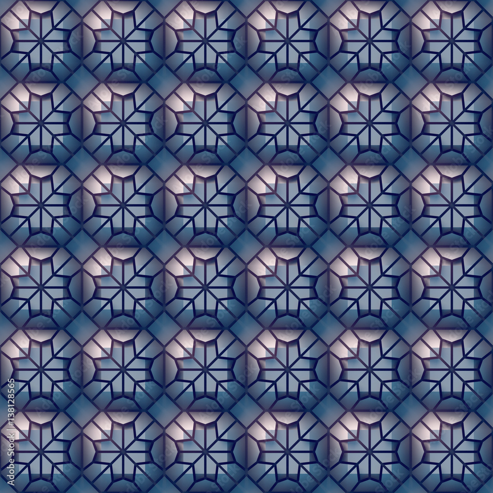 Aufkleber Plastic seamless texture surface pattern. 3d rendering