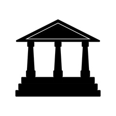 Bank building symbol