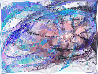 Abstract multicolor mosaic backdrop. Vector clip art.
