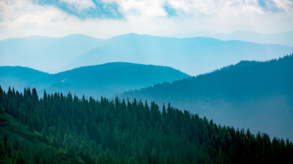 Fototapeta premium Carpathian mountains scene