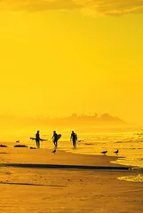 Surfer am kalifornischen Strand bei Sonnenuntergang © Don