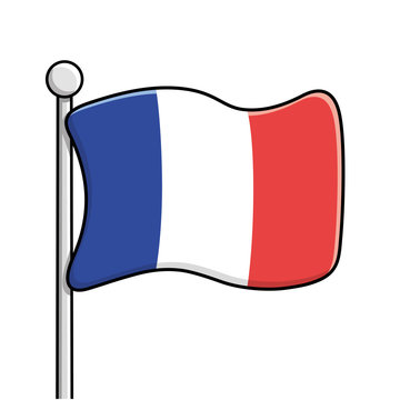 France flag isolated.