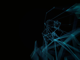 Futuristic virtual technology background, Fiber virtual optic cables, fibre connection, telecomunications concept, digitally generated image.