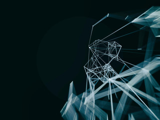 Futuristic virtual technology background, Fiber virtual optic cables, fibre connection, telecomunications concept, digitally generated image.