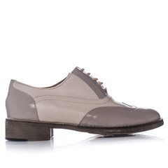shoes leather isolated white background