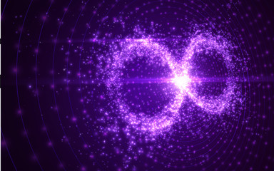 Infinity symbol background. Vector illustration.