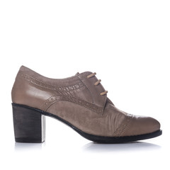 shoes leather isolated white background