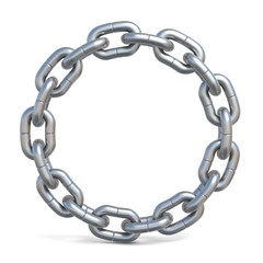 Obraz premium Circle chain 3D