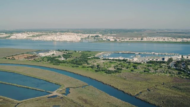 Aerial View Town Ayamonte
