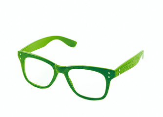 Pair of optical glasses isolated