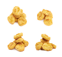 Breaded chicken nugget composition isolated