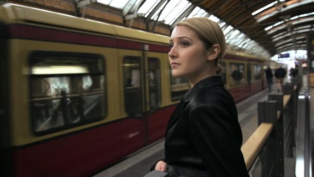 railroad station in Berlin, shot on red epic