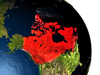 Canada from space