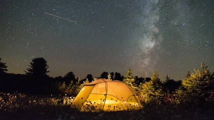 starry night time lapse