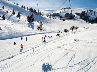 Fototapeta na wymiar Kalavrita ski center