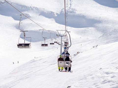 Ski lift in Kalavrita ski center