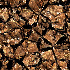 Seamless  pattern  of metal crystals