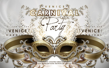 Venice Carnival poster - obrazy, fototapety, plakaty