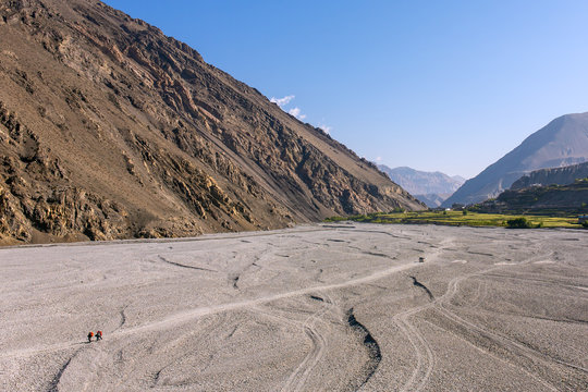 Valley of the Kali Gandaki River, Upper Mustang, Nepal. Annapurna cirkut trek.