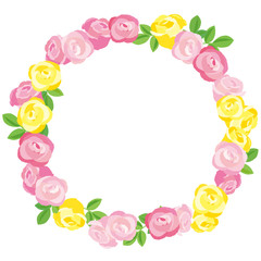 バラの花　フレーム