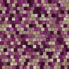 Seamless square mosaic pattern 
