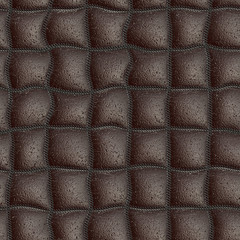 Fototapeta premium Seamless quilting leather pattern 