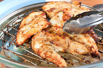 Cooking Grilled chicken