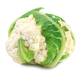 Cauliflower isolated on white