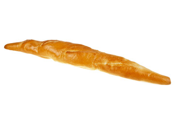 French baguette isolated on a white background