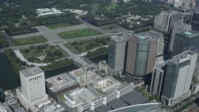 東京丸の内上空／空撮
