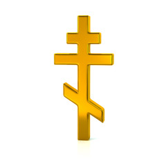 Gold Orthodox cross