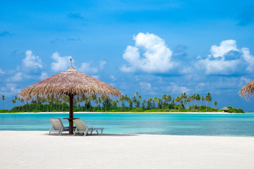 Fototapeta premium tropical beach in Maldives