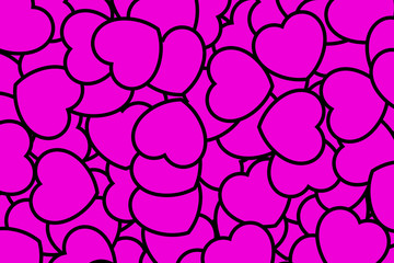 Hearts shapes for Saint Valentines day, high definition decoration