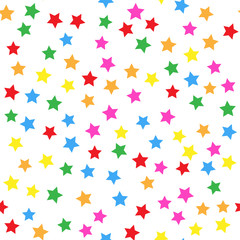 Seamless background: colored stars