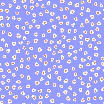 Popcorn seamless vector pattern background illustration