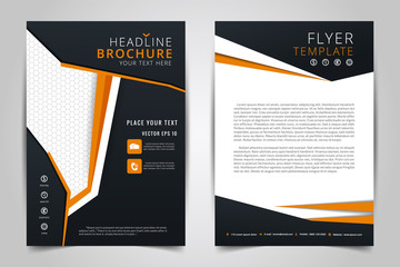 Cover design annual report,vector template brochures, flyers, presentations, Leaflet cover,  Abstract flat background, layout in A4 size