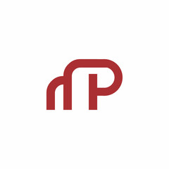 MP Letter Logo Vector