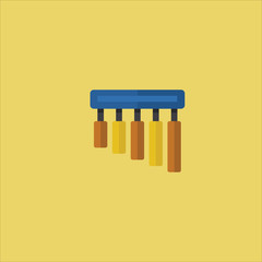 chimes icon flat design