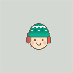 boy icon flat design